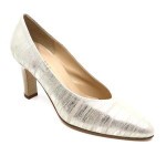 Brunate pump in beige/goud nubuck 70276